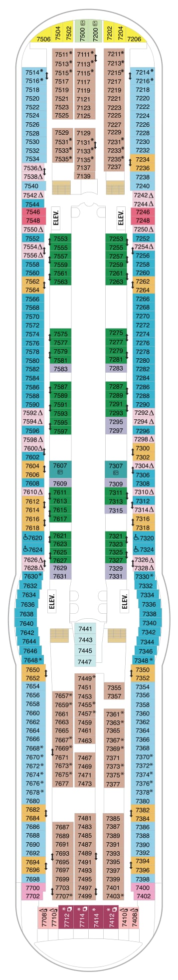 Liberty of the Seas deck plan — Deck 07