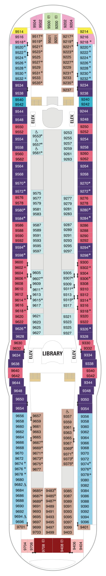 Liberty of the Seas deck plan — Deck 09