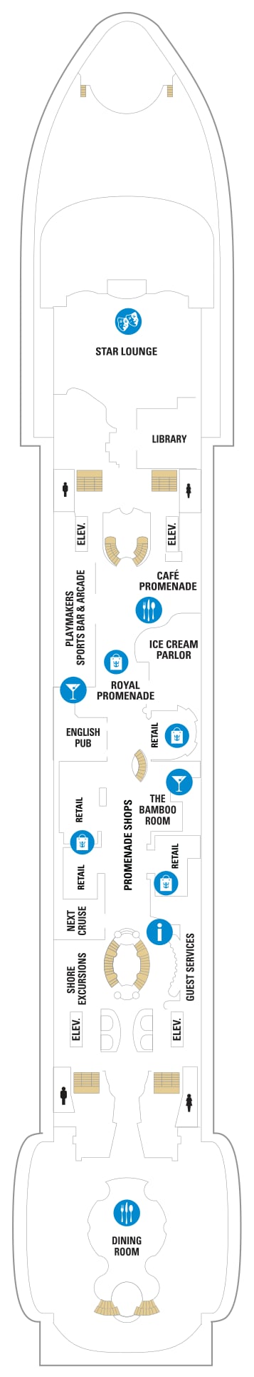 Mariner of the Seas deck plan — Deck 05