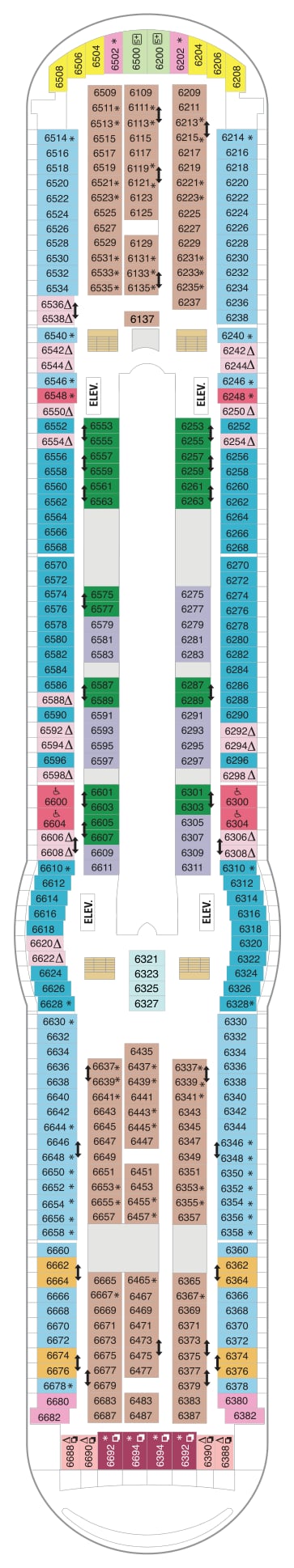 Mariner of the Seas deck plan — Deck 06
