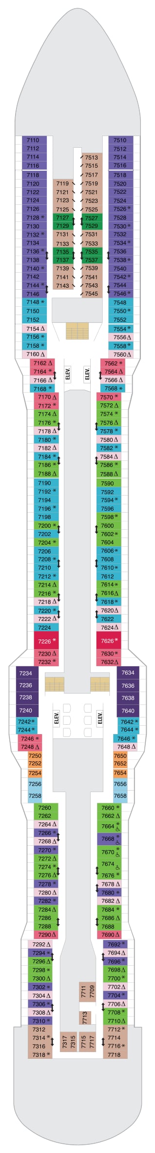 Odyssey of the Seas deck plan — Deck 07
