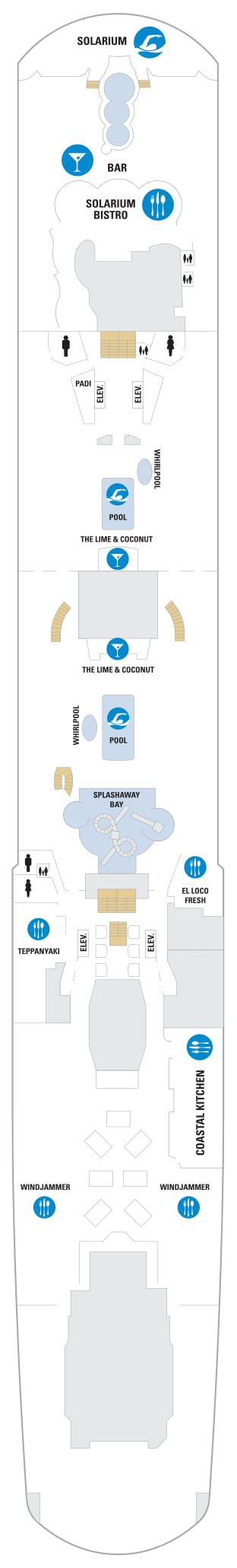 Odyssey of the Seas deck plan — Deck 14