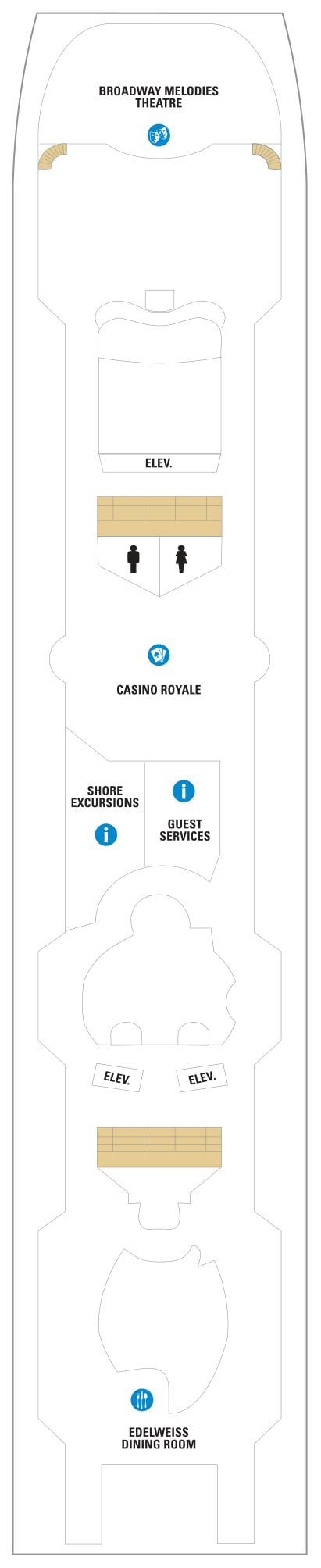 Rhapsody of the Seas deck plan — Deck 05