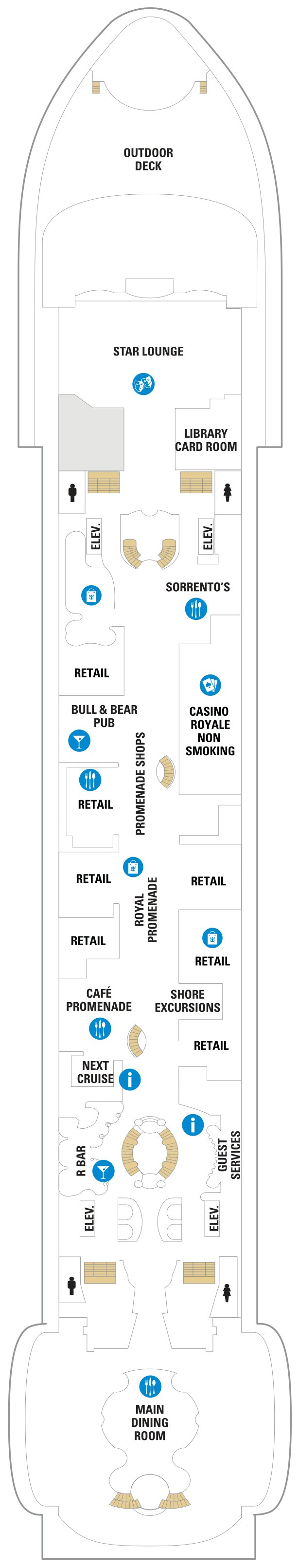 Freedom of the Seas deck plan — Deck 05
