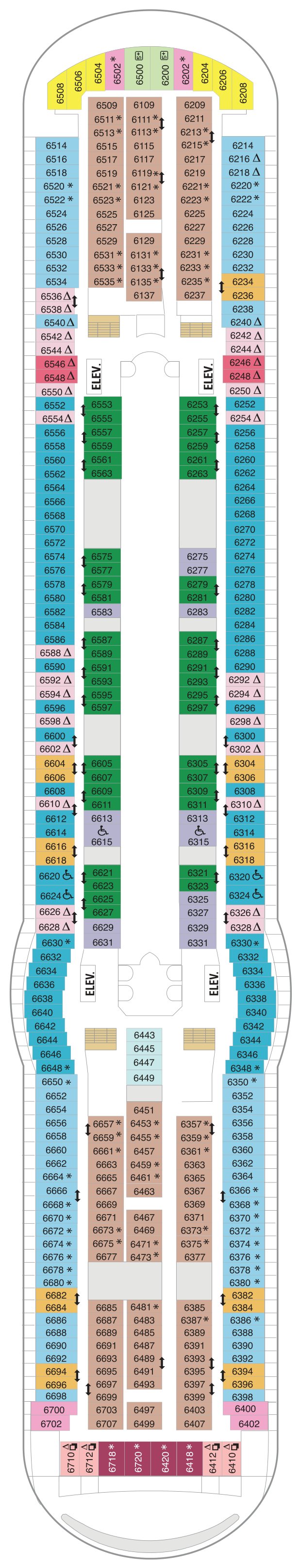 Freedom of the Seas deck plan — Deck 06