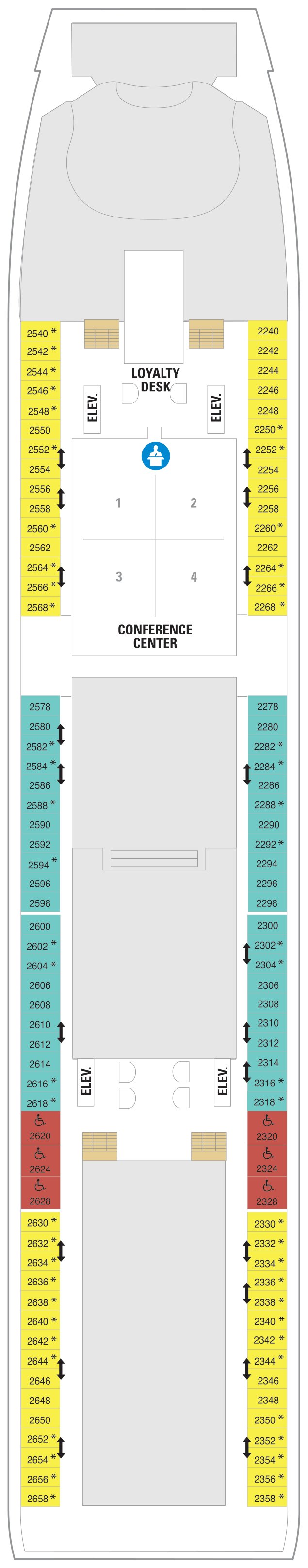 Explorer of the Seas deck plan — Deck 02