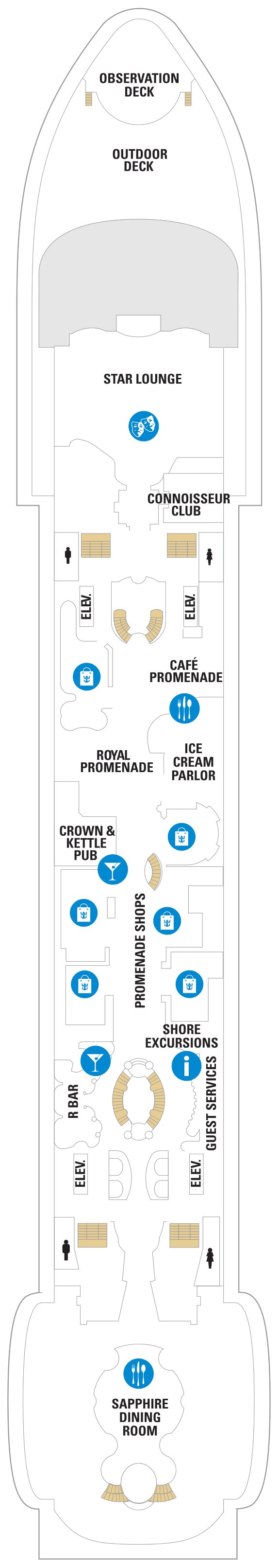 Explorer of the Seas deck plan — Deck 05