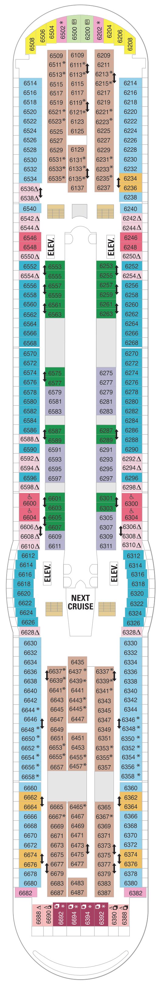 Explorer of the Seas deck plan — Deck 06