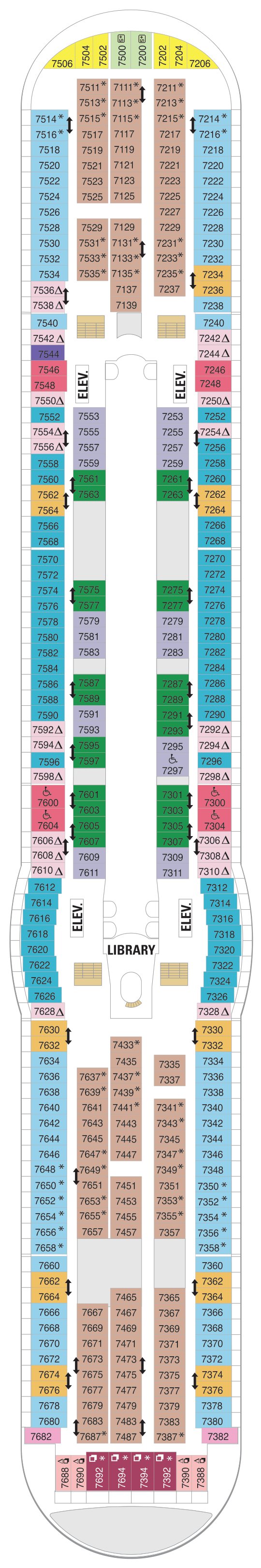 Explorer of the Seas deck plan — Deck 07