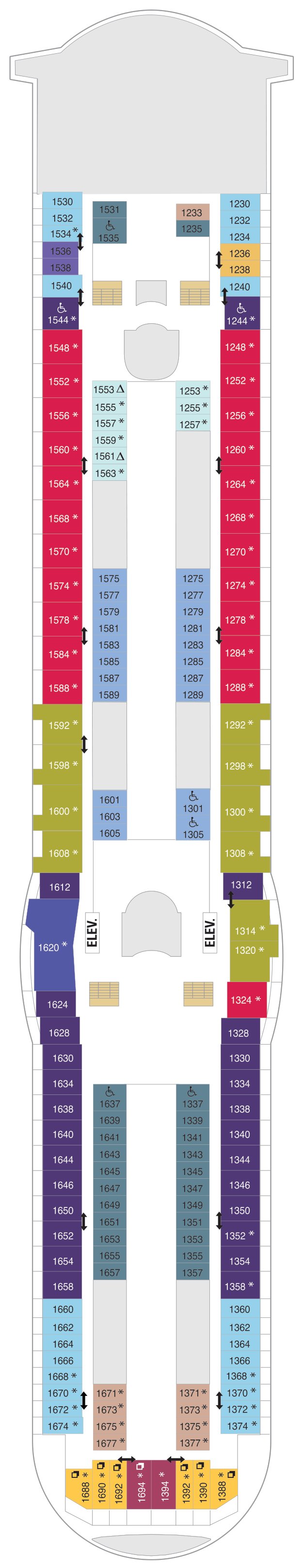 Explorer of the Seas deck plan — Deck 10