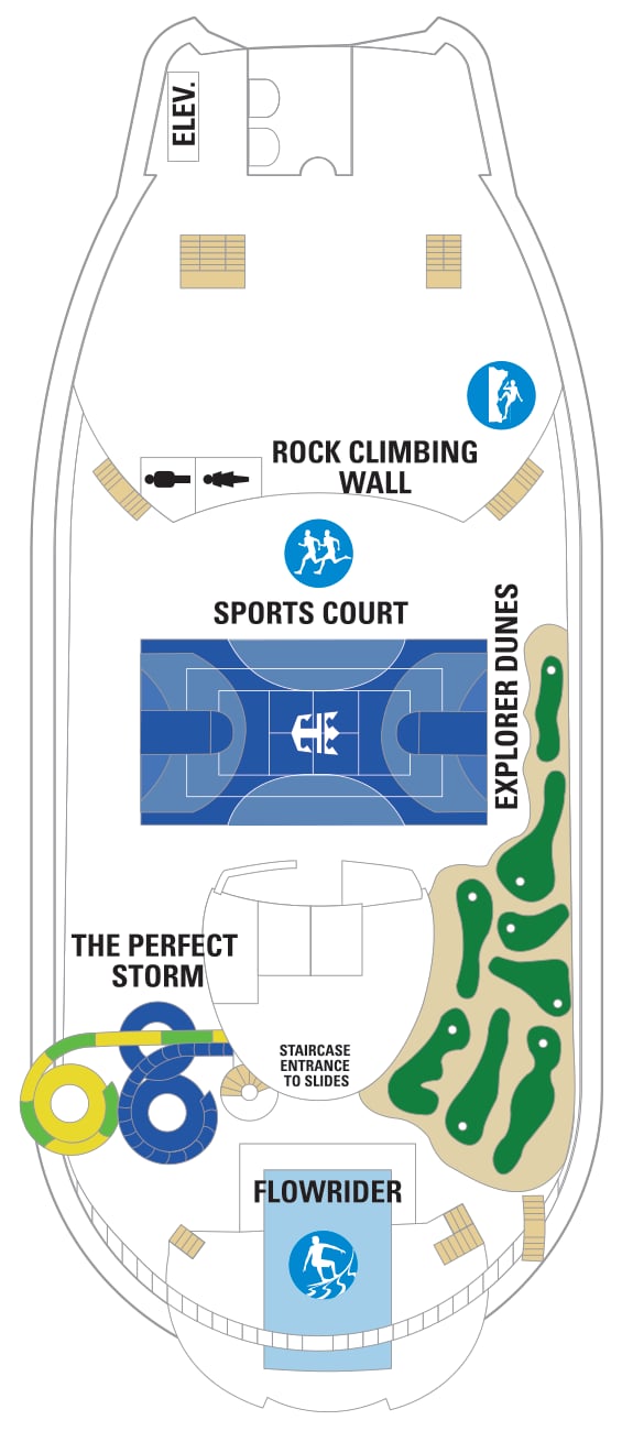 Explorer of the Seas deck plan — Deck 13