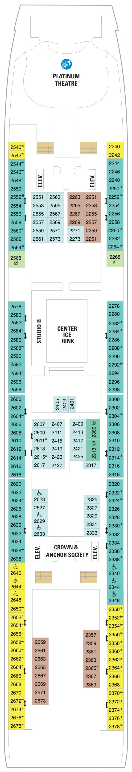 Liberty of the Seas deck plan — Deck 02
