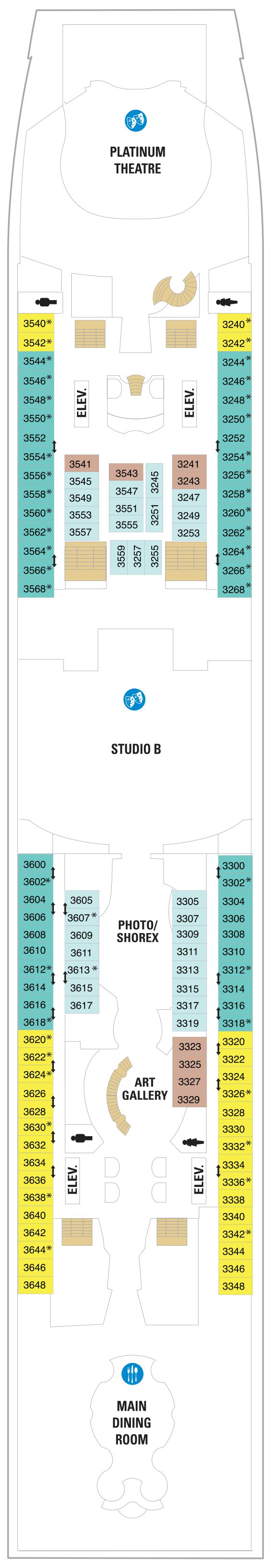 Liberty of the Seas deck plan — Deck 03