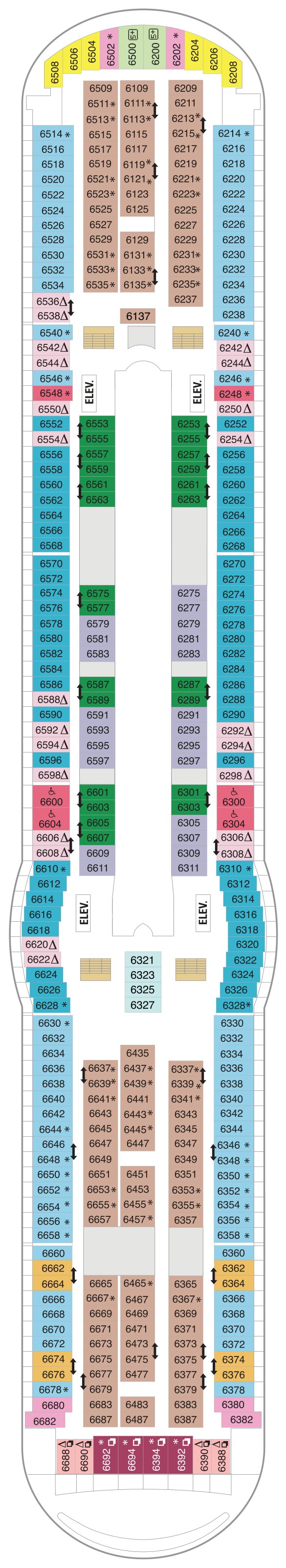 Mariner of the Seas deck plan — Deck 06