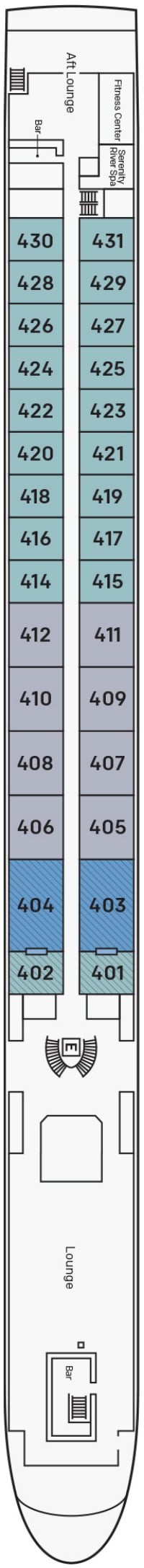 S.S. Helen deck plan — Moselle Deck