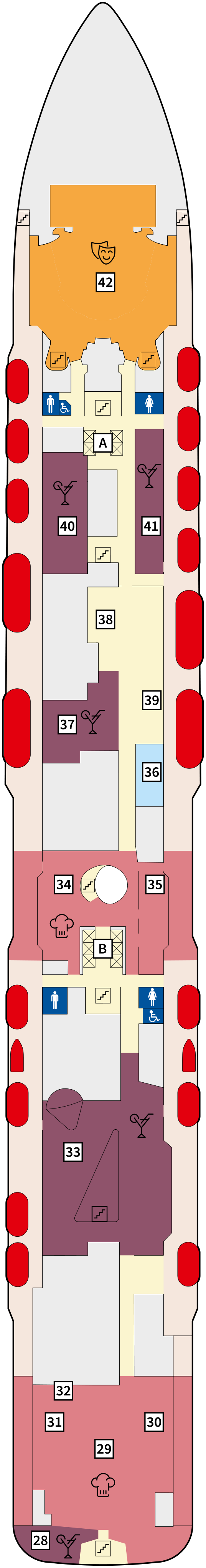Mein Schiff 2 deck plan — 5 Pier