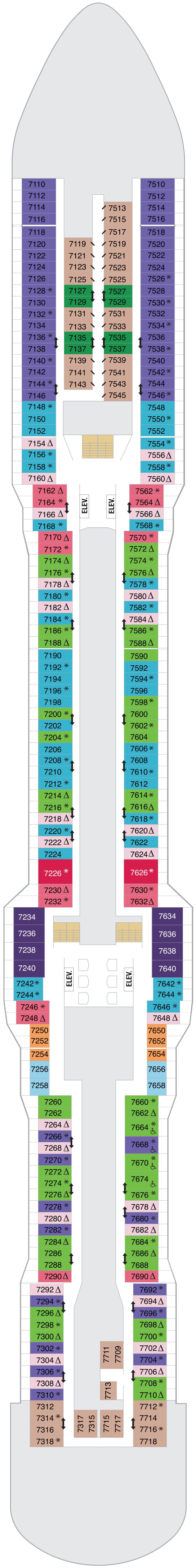 Odyssey of the Seas deck plan — Deck 07