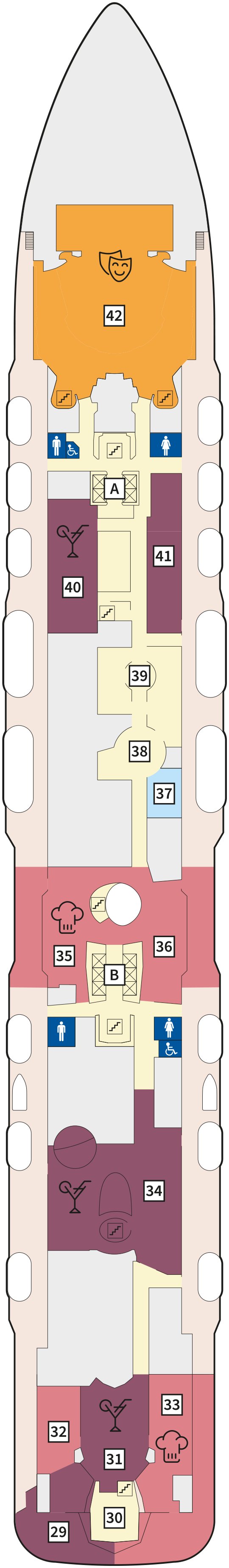 Mein Schiff 6 deck plan — 5 Pier