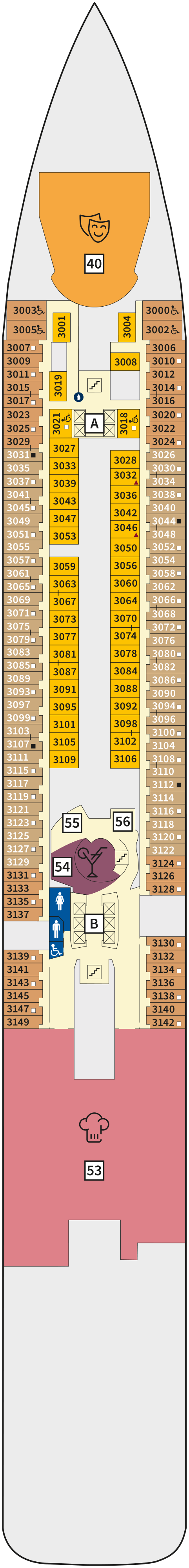 Mein Schiff 7 deck plan — 3 Atlantik