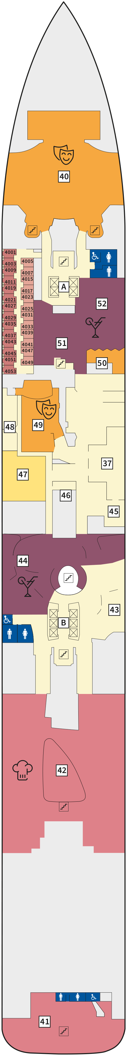 Mein Schiff 7 deck plan — 4 Seestern