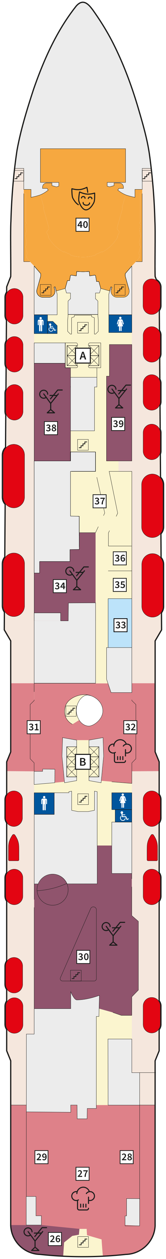 Mein Schiff 7 deck plan — 5 Pier