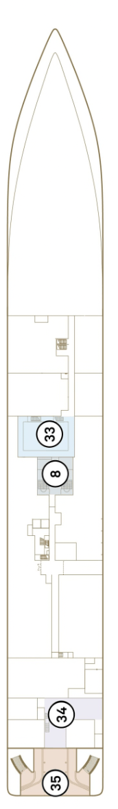 Scenic Ikon deck plan — Deck 3